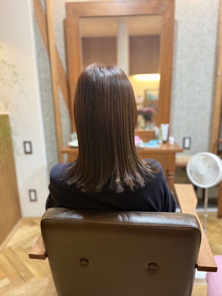 癖を伸ばしながらのヘアカラー♡ 癖を伸ばしながらのヘアカラー♡