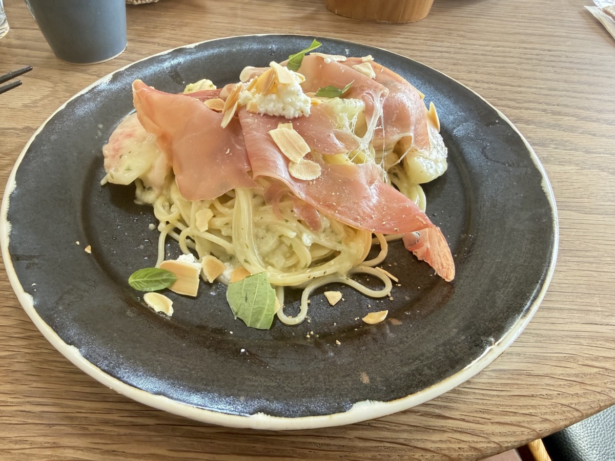 大好きな桃のパスタ♡ 大好きな桃のパスタ♡